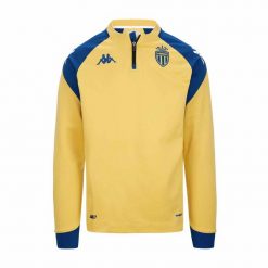 Top treningowy AS Monaco Ablas Pro 7 2023/24. Niebieskie bluzy Kappa, l, bez wzorów, bez kaptura. W wyprzedaży za 195.00 zł.