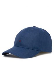Tommy Hilfiger Czapka z daszkiem Flag Linen 6 Panel AM0AM13428 Granatowy. Niebieskie czapki z daszkiem Tommy Hilfiger, bez wzorów, ze lnu. Za 219.99 zł.