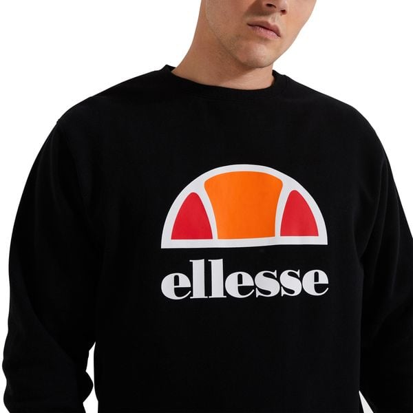Bluza treningowa męska Ellesse Perc Sweatshirt. Czarne bluzy Ellesse, m, bez wzorów, bez kaptura. Za 159.99 zł.