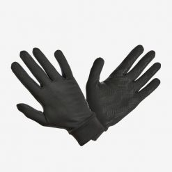 Rękawiczki tenisowe Artengo. Czarne rękawiczki ARTENGO, na zimę, bez wzorów, z elastanu. Za 44.99 zł.