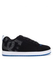 DC Sneakersy COURT GRAFFIK DC01661063 Czarny. Czarne buty sportowe casual DC, bez wzorów, z nubiku, bez zapięcia. Za 249.99 zł.