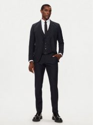 KARL LAGERFELD Garnitur 115244 544008 Granatowy Slim Fit. Niebieskie garnitury KARL LAGERFELD, m, bez wzorów, z syntetyku. Za 1,359.00 zł.