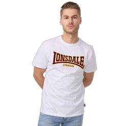 T-shirt o wąskim kroju Lonsdale Classic. Białe t-shirty sportowe Lonsdale, bez wzorów, bez ramiączek. Za 195.00 zł.