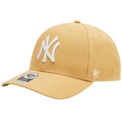 47 Brand New York Yankees MVP Cap, Czapka z daszkiem dla dorosłych. Żółte czapki z daszkiem 47 Brand, bez wzorów, z materiału. Za 109.99 zł.