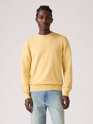 Levi's Sweter w kolorze żółtym rozmiar: XL. Żółte swetry nierozpinane Levi's®, s, bez wzorów, z bawełny, bez kołnierzyka, bez ramiączek. Za 119.68 zł.