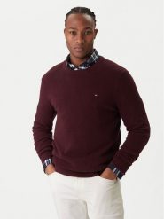 Tommy Hilfiger Sweter Essential MW0MW36347 Czerwony Regular Fit. Czerwone swetry rozpinane Tommy Hilfiger, m, bez wzorów, z bawełny, bez kołnierzyka, bez ramiączek. Za 429.99 zł.