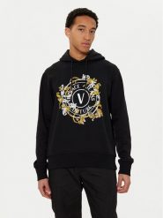 Versace Jeans Couture Bluza 78GAIC01 Czarny Regular Fit. Czarne bluzy Versace Jeans Couture, m, bez wzorów, z bawełny, bez kaptura. Za 729.99 zł.