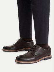 Lasocki Półbuty CEO-ELTON-04 MI25 Brązowy ciemny. Brązowe eleganckie półbuty Lasocki, bez wzorów, ze skóry, bez obcasa, bez zapięcia. Za 249.99 zł.