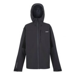 Męska Kurtka Wodoodporna Birchdale II. Czarne kurtki przeciwdeszczowe Regatta, l, bez wzorów, bez kaptura. Za 278.99 zł.