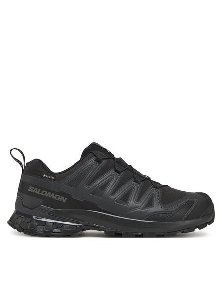 Salomon Trekkingi Xa Pro 3D V9 Wide Gore-Tex L47277000 Czarny. Czarne buty trekkingowe Salomon, bez wzorów, z gore-texu, bez zapięcia. Za 459.99 zł.