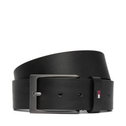 Pasek Tommy Hilfiger. Czarne paski Tommy Hilfiger, bez wzorów. Za 249.99 zł.