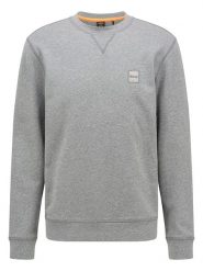 Hugo Boss Bluza w kolorze szarym rozmiar: M. Szare bluzy HUGO BOSS, m, bez wzorów, z bawełny, bez kaptura. Za 282.99 zł.