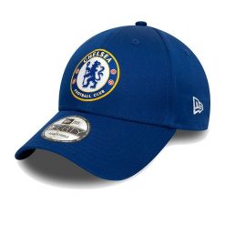 Czapka New Era 9Forty Chelsea FC Lion Crest. Niebieskie czapki zimowe New Era, bez wzorów. Za 109.25 zł.