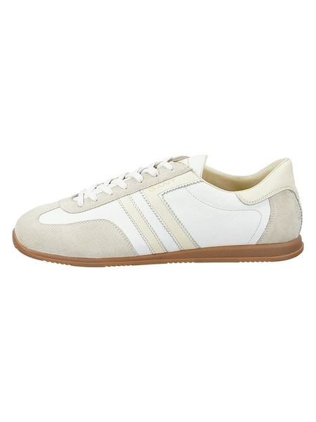 GANT Footwear Skórzane sneakersy "Spearclub" w kolorze kremowym rozmiar: 41. Brązowe buty sportowe casual GANT Footwear, bez wzorów, bez zapięcia. Za 359.65 zł.