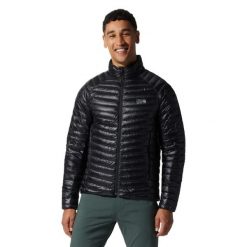 Kurtka turystyczna Mountain Hardwear Ghost Whisperer/2. Czarne kurtki MOUNTAIN HARDWEAR, l, bez wzorów, z puchu, bez kaptura. Za 1,688.00 zł.