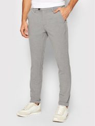 Jack&Jones Chinosy Marco 12169491 Szary Slim Fit. Szare eleganckie spodnie Jack&Jones, m, z syntetyku. Za 189.99 zł.