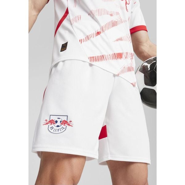 Męskie szorty RB Leipzig PUMA White For All Time Red. Białe szorty Puma, m, bez wzorów, sportowe. W wyprzedaży za 178.25 zł.