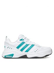 Adidas Sneakersy Strutter JS2672 Biały. Białe buty sportowe casual Adidas, bez wzorów, ze skóry, bez zapięcia. Za 279.99 zł.