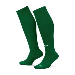 Skarpety piłkarskie Nike Classic II. Białe skarpety Nike, bez wzorów, z materiału. Za 39.99 zł.