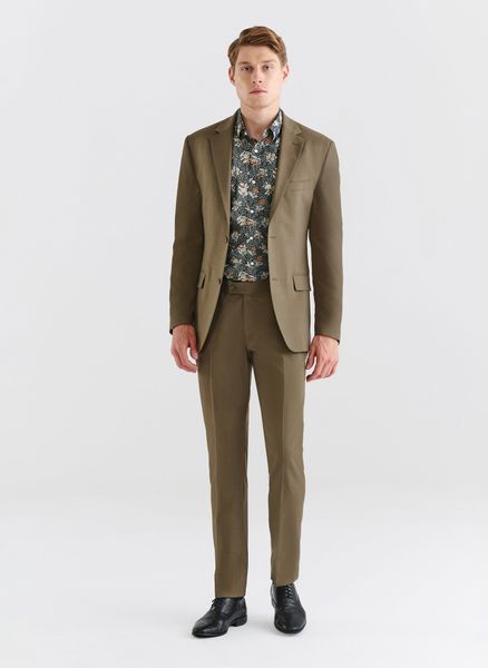 PAKO LORENTE – Zielone spodnie garniturowe z wełną. Zielone eleganckie spodnie Pako Lorente, z lycry. Za 349.99 zł.