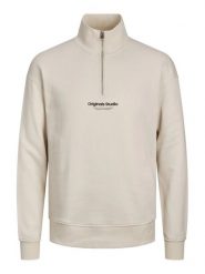 Jack&Jones Bluza Vesterbro 12241777 Beżowy Relaxed Fit. Brązowe bluzy Jack&Jones, m, bez wzorów, z bawełny, bez kaptura. Za 99.99 zł.