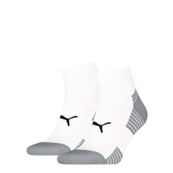 Skarpety PUMA Sport Cushioned Quarter 2 pary. Białe skarpetki sportowe Puma, bez wzorów, z elastanu. Za 62.99 zł.