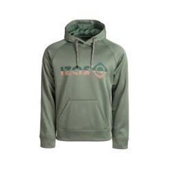 Bluza z kapturem unisex DUERO V2 z logo i kieszenią z przodu. Zielone bluzy z kapturem Izas, l, bez wzorów, z kapturem. Za 226.04 zł.