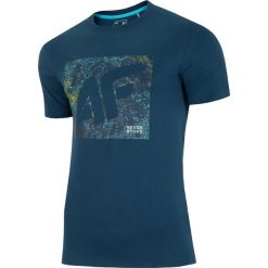 T-shirt męski TSM003 - granat. T-shirty marki 4F. Za 39.99 zł.