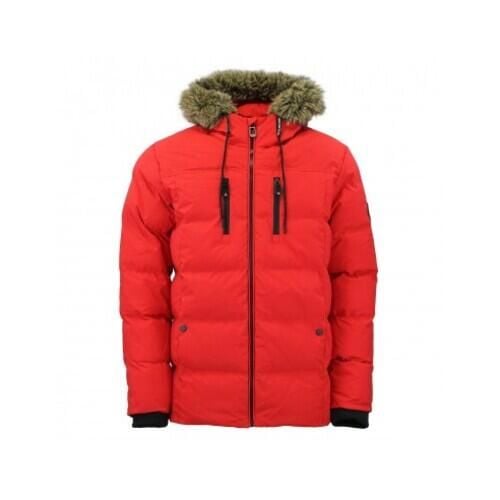 Kurtka puchowa wodoodporna Peak Mountain Canory. Czerwone kurtki Peak Mountain, xl, bez wzorów, z puchu, bez kaptura. W wyprzedaży za 374.00 zł.