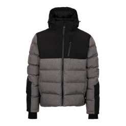 Męska Ocieplana Kurtka Delabole. Szare kurtki Trespass, m, bez wzorów, z puchu, bez kaptura. Za 327.99 zł.