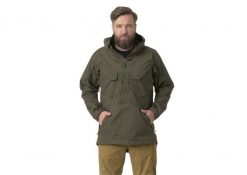 Kurtka męska Helikon-Tex Anorak Pilgrim. Zielone kurtki Helikon-Tex, m, bez wzorów, z bawełny, bez kaptura. Za 505.99 zł.