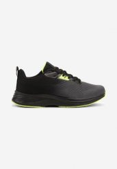Czarno-Szare Buty Sportowe Sneakersy Ozdobione Tłoczeniem Sarivara. Czarne buty sportowe casual Born2be, bez wzorów, z jeansu, bez zapięcia. W wyprzedaży za 93.49 zł.