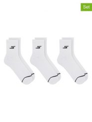 Skechers Skarpety (3 pary) w kolorze białym rozmiar: 43-46. Białe skarpety Skechers, bez wzorów. Za 48.39 zł.
