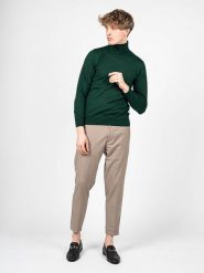 Takeshy Kurosawa Sweter | 83475 | Maglia D/Vita Calato Lana | Mężczyzna | Zielony. Zielone swetry nierozpinane Takeshy Kurosawa, m, bez wzorów, z dzianiny, bez kołnierzyka, bez ramiączek. W wyprzedaży za 369.00 zł.