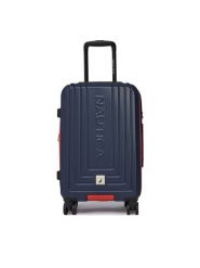 Nautica Walizka kabinowa CWBEO-NTC-KS-003-07-S Granatowy. Niebieskie walizki Nautica, bez wzorów, z tworzywa sztucznego. Za 299.99 zł.