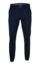 Granatowe Casualowe Męskie Spodnie -RIGON- Zwężane, Bawełniane, Chinosy, Atramentowe, Letnie. Niebieskie eleganckie spodnie Rigon, na lato, m, z bawełny. Za 149.00 zł.