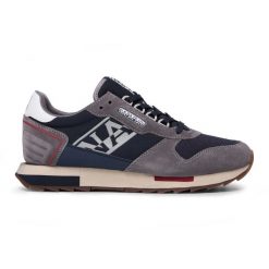 Buty męskie Napapijri. Niebieskie buty sportowe casual Napapijri, bez wzorów, bez zapięcia, trekkingowe. Za 289.99 zł.