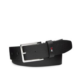 Pasek Męski Tommy Hilfiger. Czarne paski Tommy Hilfiger, bez wzorów. Za 209.99 zł.