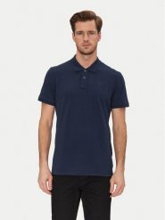 Blend Polo 20717857 Granatowy Regular Fit. Niebieskie koszulki polo Blend, m, bez wzorów, z bawełny, bez kołnierzyka, bez ramiączek. Za 49.99 zł.