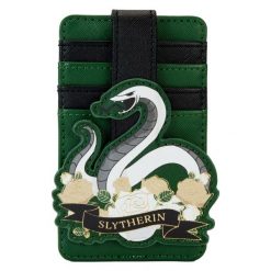Portfel Loungefly LF WB HARRY POTTER SLYTHERIN HOUSE TATTOO CARD HOLDER HPWA0169. Zielone portfele LOUNGEFLY, bez wzorów, z materiału. Za 89.36 zł.