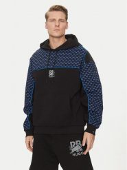 HUGO Bluza Dilverston_RB 50542808 Czarny Regular Fit. Czarne bluzy Hugo, m, bez wzorów, z bawełny, bez kaptura. Za 399.99 zł.