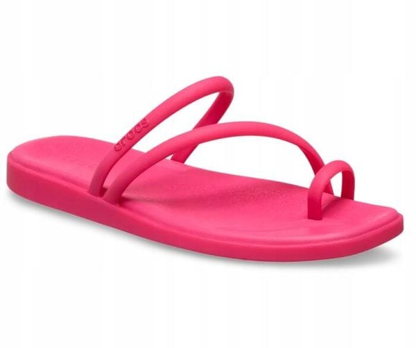 Klapki Dla Dorosłych Crocs Miami Toe Loop. Czerwone klapki Crocs, z materiału. Za 139.99 zł.