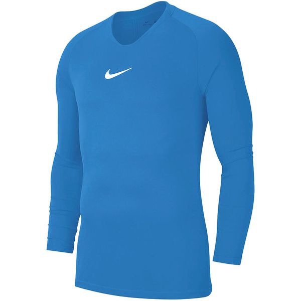 Męska Koszulka Z Długim Rękawem Park DriFIT Base Layer Top. Niebieskie bluzki z długim rękawem Nike, m, bez wzorów, bez kołnierzyka, bez ramiączek. Za 138.99 zł.