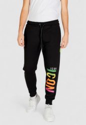 Spodnie Mężczyzna ICON JOGGER. Czarne joggery i bojówki ICON, m, bez wzorów, z bawełny, sportowe. Za 336.94 zł.