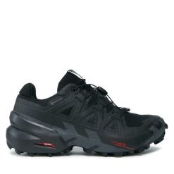 Buty do biegania Salomon. Czarne trapery Salomon, z gore-texu, bez zapięcia. Za 719.99 zł.
