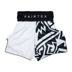 Spodenki bokserskie Fairtex Boxing BT2003 "Monochrome". Białe szorty FAIRTEX, m, bez wzorów, sportowe. Za 279.99 zł.