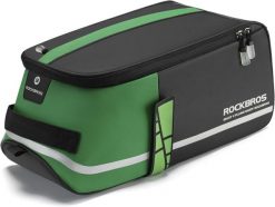 Wodoodporna torba na bagażnik tylny 4 L, odblaskowa. Czarne torby na ramię ROCKBROS, bez wzorów, z materiału, na ramię, bez dodatków. Za 214.00 zł.