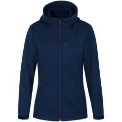 Kurtka z dresu Jako Premium. Niebieskie kurtki JAKO, l, bez wzorów, z dresówki, z kapturem. Za 393.70 zł.