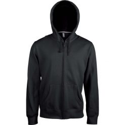 Bluza z kapturem i zamkiem błyskawicznym Kariban. Czarne bluzy z kapturem KARIBAN, m, bez wzorów, z bawełny, z kapturem. Za 213.00 zł.