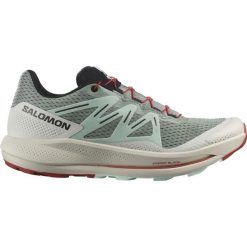 Buty do biegania męskie Salomon Pulsar Trail. Zielone buty do biegania Salomon, bez wzorów, bez zapięcia, do biegania. W wyprzedaży za 419.00 zł.